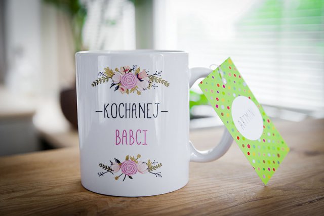 Kubek na prezent Dzień Babci i Dziadka Kochanej Babci 0287