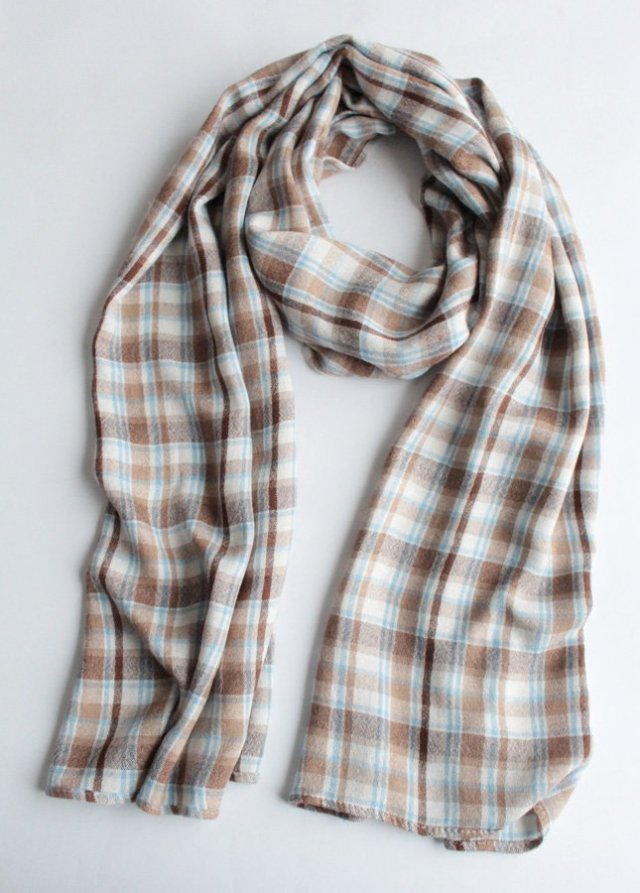 Klasyczna krata unisex szal