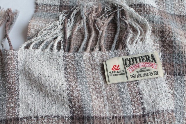 COTIERA szal vintage bawełniany