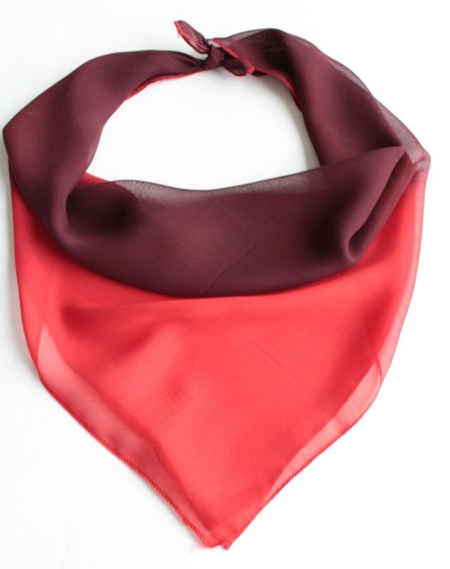 zwiewna apaszka vintage Cieniowana chusta ombre