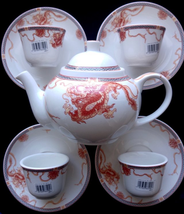❤ RED DRAGON ❤ Serwis do celebracji picia herbaty ❤ NOWY!