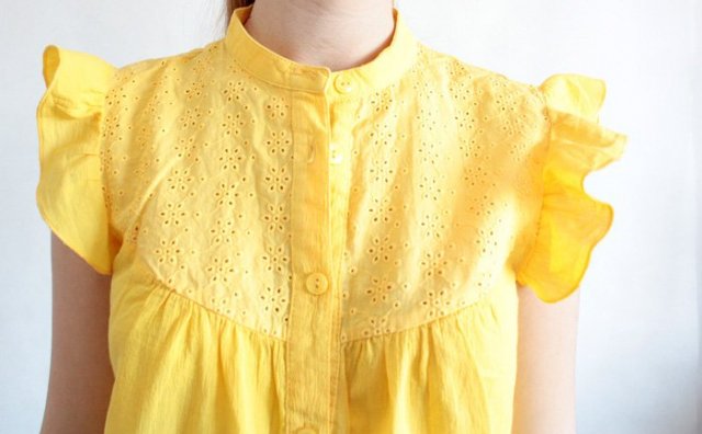 bluzka vintage żółta