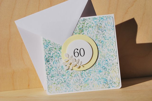 Zaproszenie lub kartka na 60 urodziny