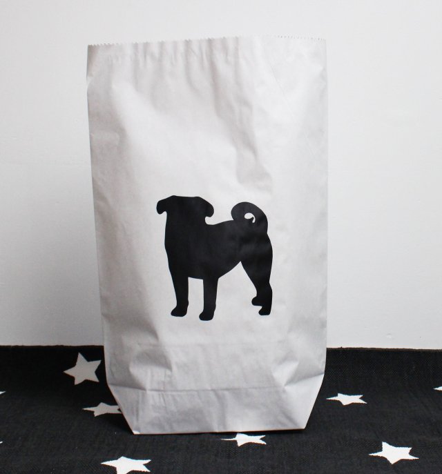 Worek papierowy  torba papierowa  mops- 70 cm
