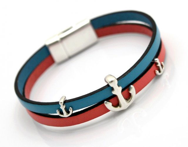 bransoletka skóra MAGNETOOS SAILOR II pastello