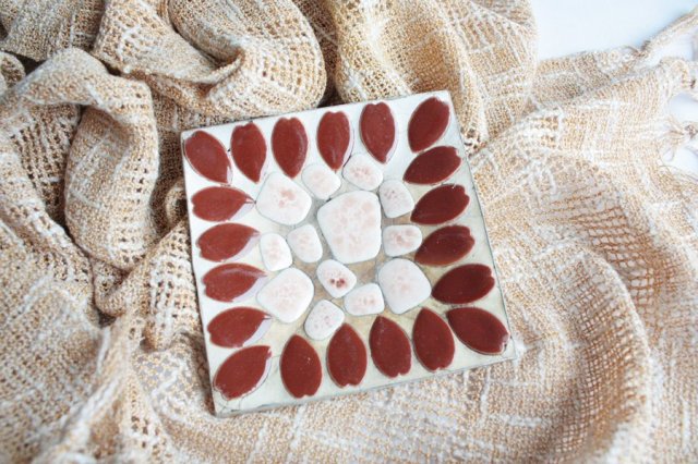 Ceramiczny talerzyk podstawek popielniczka