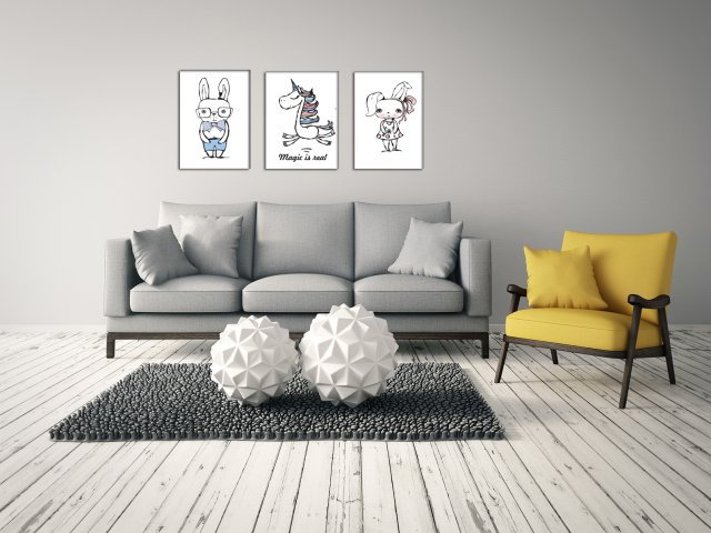 Zestaw 3 plakatów każdy 30x40