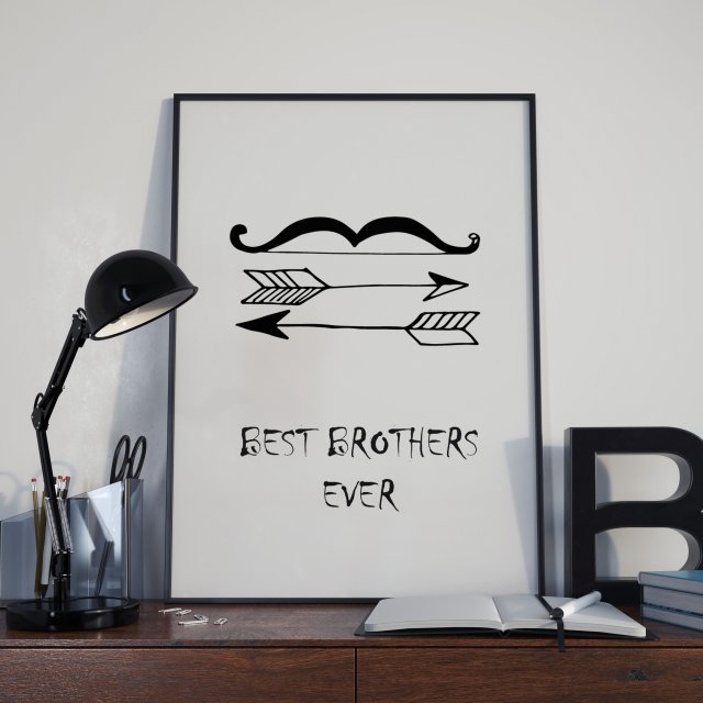 Plakat Best brothers ever w ramie