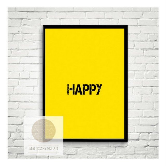 Plakat "HAPPY" A3