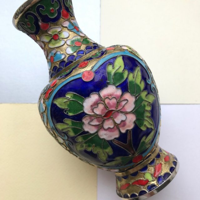 ❀ڿڰۣ❀ CLOISONNE - emalia komórkowa ❀ڿڰۣ❀ Wazon