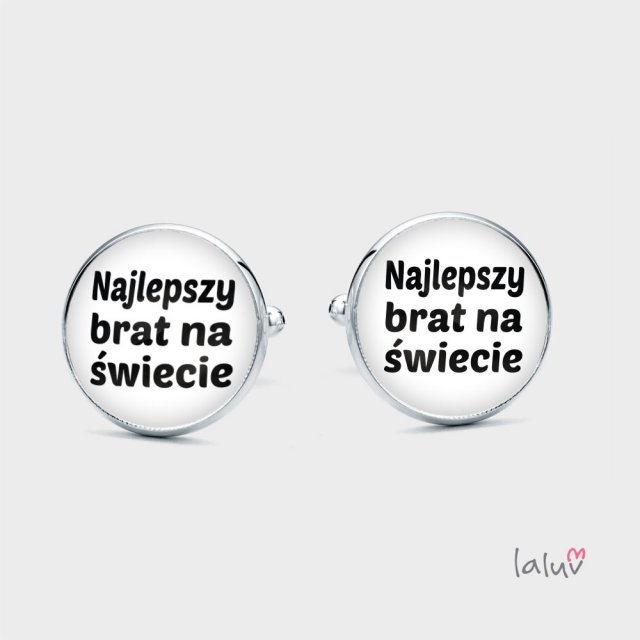 Spinki do mankietów NAJLEPSZY BRAT NA ŚWIECIE