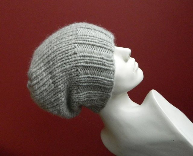 100% WOOL * SZARA * UNISEX * czapka zimowa wełniana