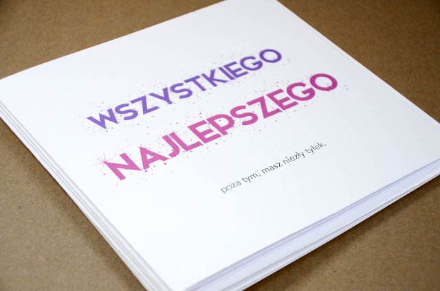 "Najlepszego" Kartka