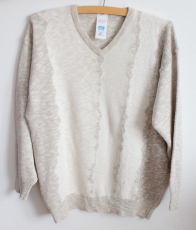 PLUS SIZE sweter beż krem