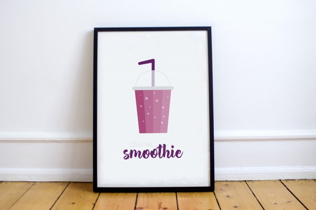 A4 Plakat MNIAM - smoothie buraczkowe