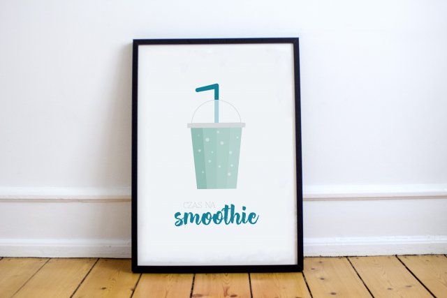 A4 Plakat MNIAM - smoothie miętowe