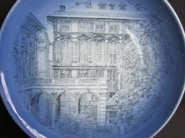 COPENHAGEN PORCELAIN - BING & GRØNDAHL - DENMARK  - 11544 /619 -ISSEL GENOVA -RZADKO SPOTYKANY TALERZ KOLEKCJONERSKI