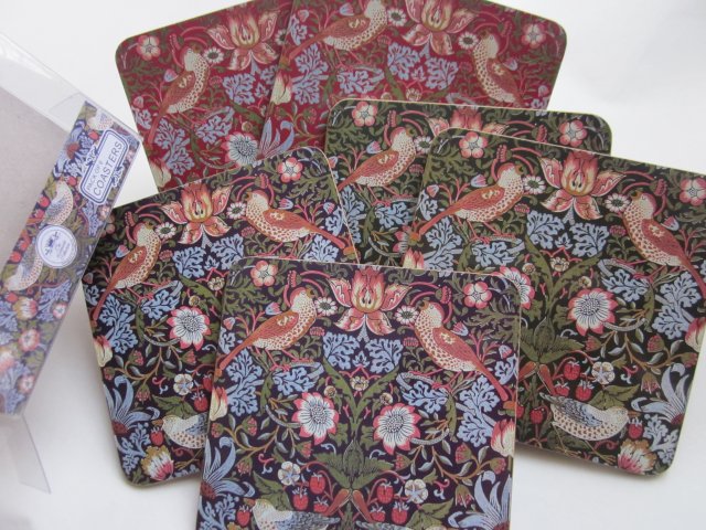 william morris - pack of 6 coasters - the  Leonardo  Collection -  nowe w firmowym opakowaniu