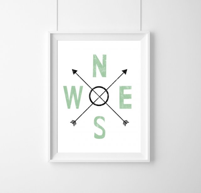 PLAKAT - COMPASS - A3