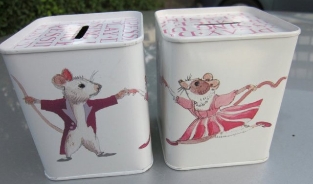 DANCING MICE  - EMMA BRINGEWATER -  Skarbonka puszka I