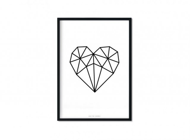 "Diamond heart" Plakat