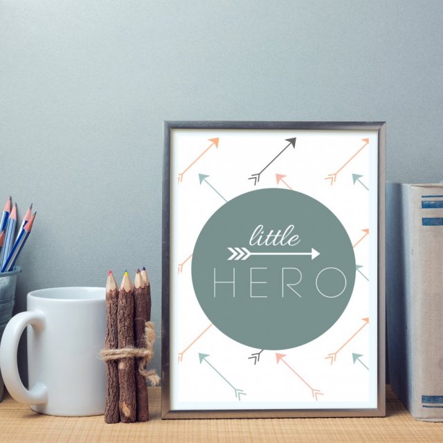 Plakat A4 little hero