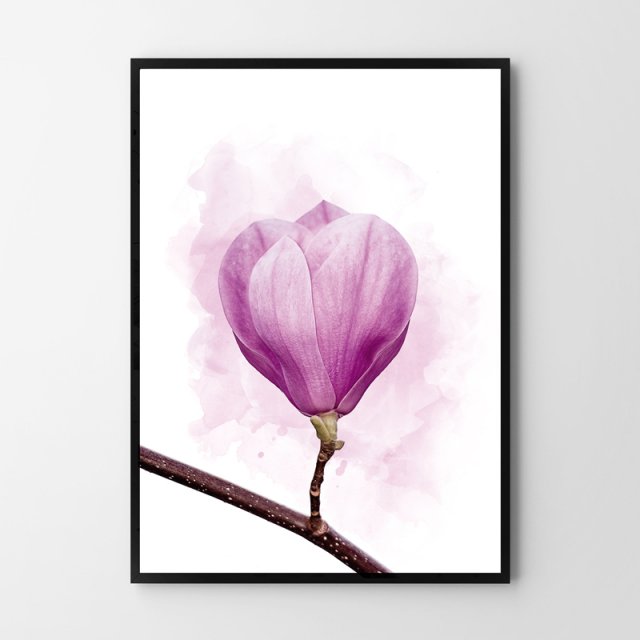 PLAKAT MAGNOLIA 21X29.7CM A4