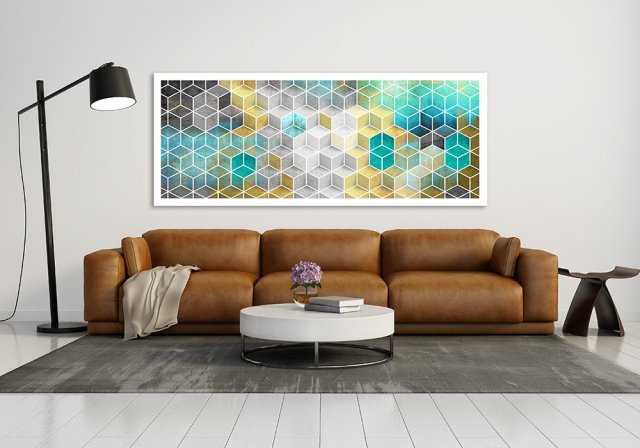 OBRAZ NA PŁÓTNIE 150x60cm ABSTRAKCJAI 02253