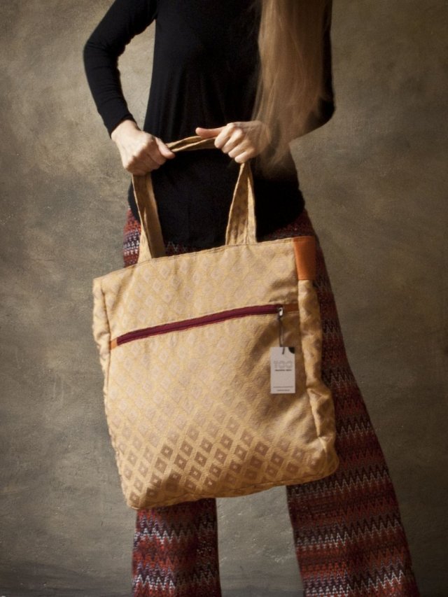 tote bag vintage rhombus