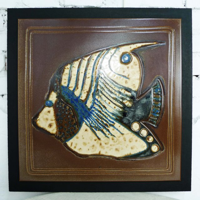 Płaskorzeźba ceramiczna, Niemcy, lata 70.