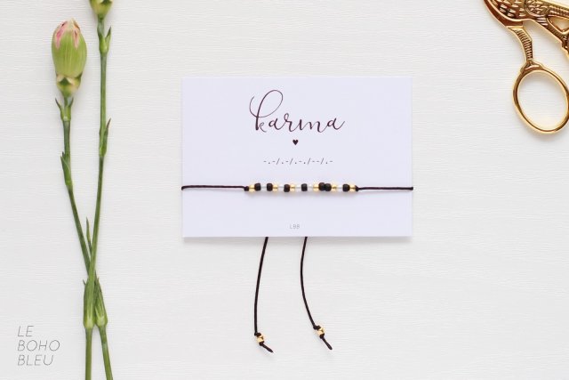 KARMA Morse Code Bracelet