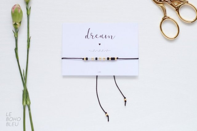 DREAM Morse Code Bracelet