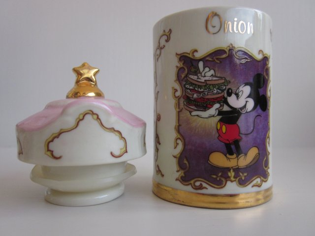 WALT DISNEY SPICE JARE COLLECTION FINE PORCELAIN  LENOX 1995  HANDCRAFTED - KOLEKCJONERSKI UŻYTKOWY POJEMNIK NA PRZYPRAWY