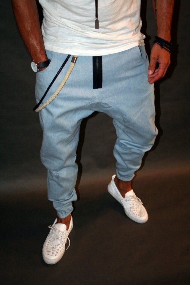 SPODNIE BUTTON ZIPPER PANTS UNISEX jeans