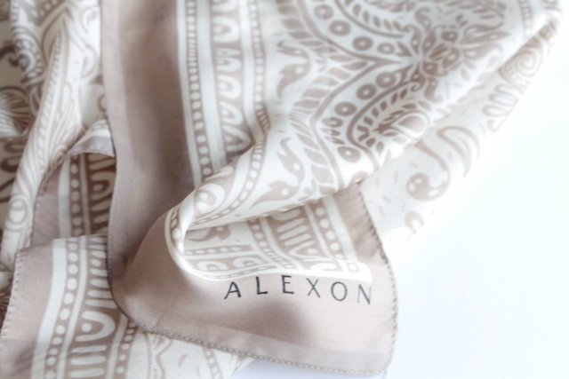 szal vintage Alexon misterne wzory