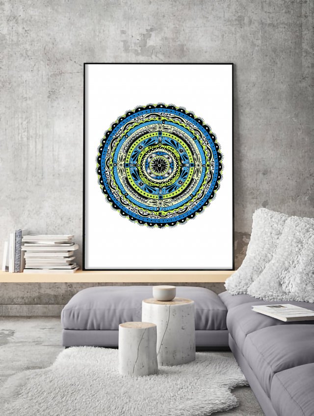 Mandala 50x70cm