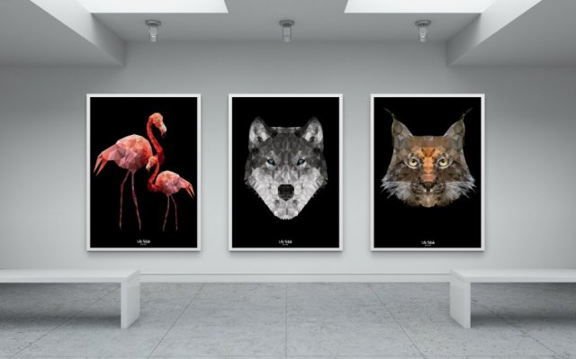 Dowolny plakat z kolekcji Wild Black A4