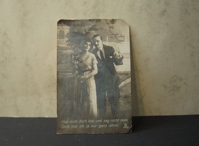 Pocztówka Zakochanych z 1914