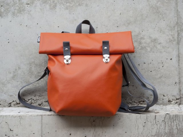 plecako- torba oldschool orange
