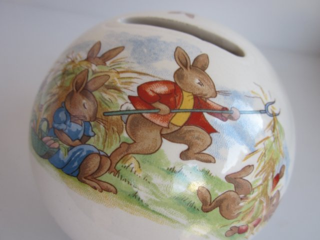 Royal  Doulton Bunnykins   skarbonka porcelanowa wzór 1936 royal doulton kolekcjonerska użytkowa  dekoracyjna