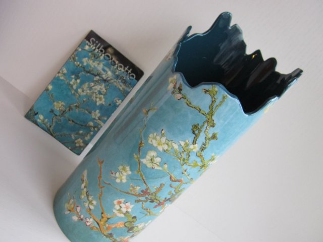 JOHN BESWICK - VINCENT VAN GOGH - SILHOUETTE D'ART - DRZEWO MIGDAŁOWE - obraz na porcelanie