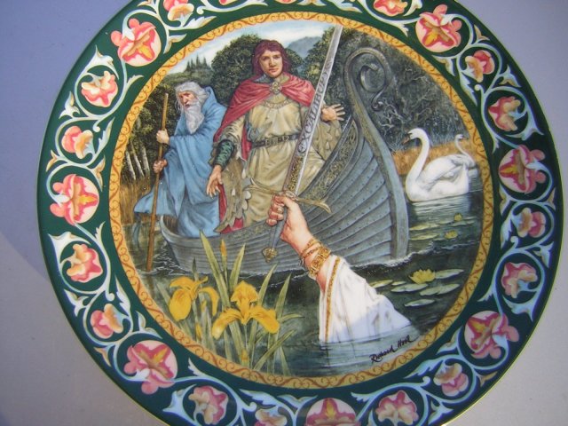 wedgwood  1986 the legend of king Artur  kolekcjonerski talerz bradex