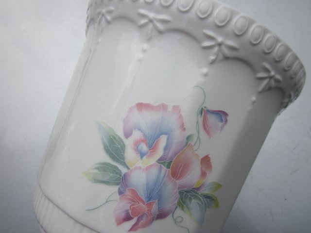 Rarytas -  Aynsley Little  Sweet heart -duża  szlachetnie porcelanowa Donica -osłonka - pojemnik -kolekcjonerska, użytkowa, dekoracyjna