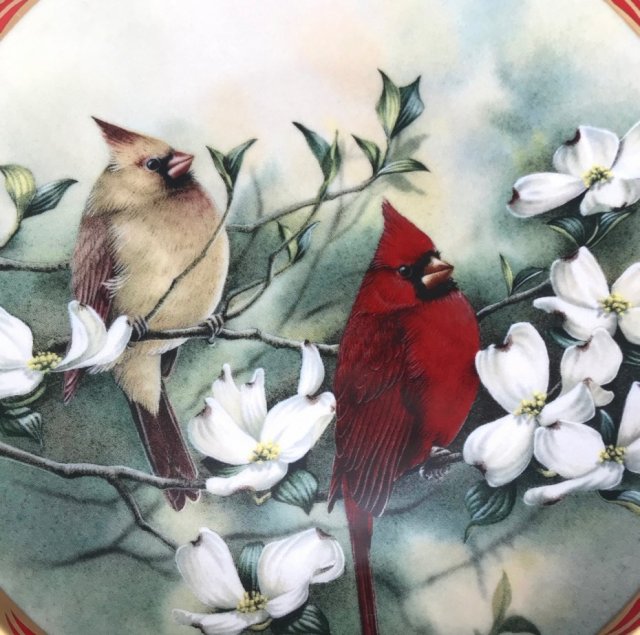 Litografia na porcelanie ❀ڿڰۣ❀ Limited Edition - Plate crafted in Japan - Nature's Collection