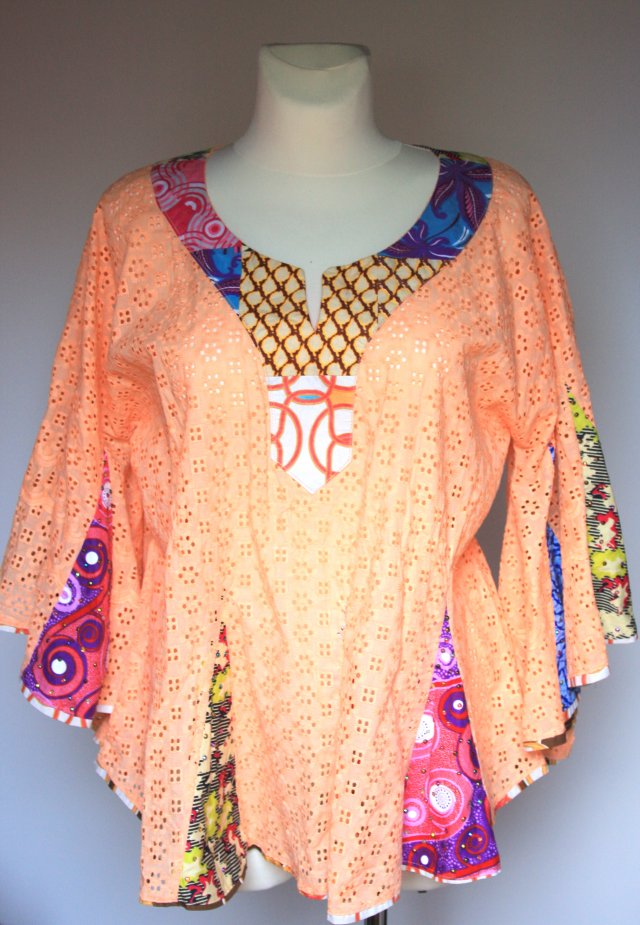 Salmon blouse