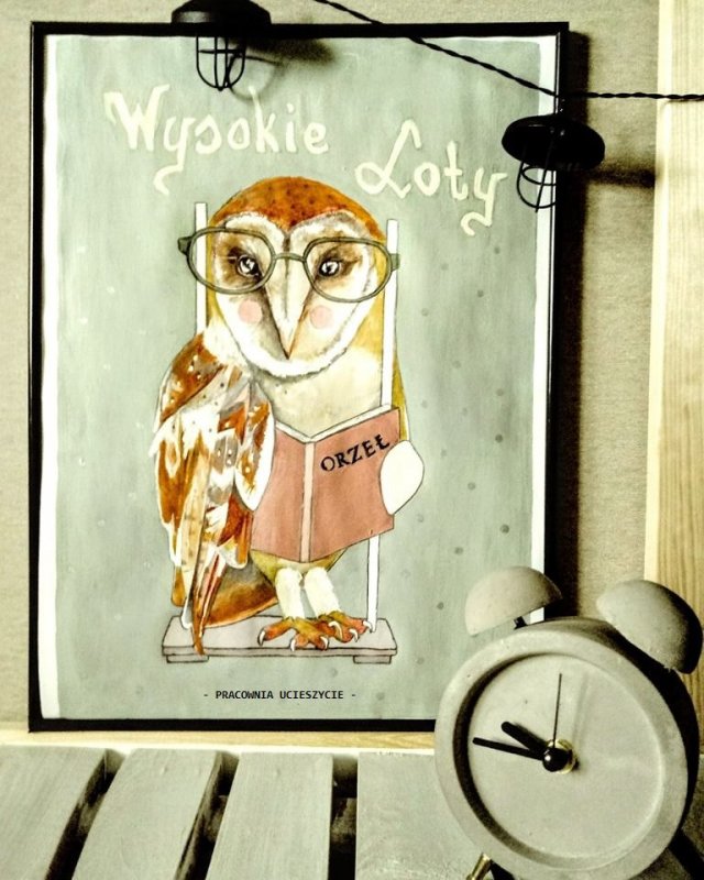 Plakat SOWA " Wysokie Loty" A3