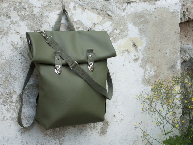 plecako- torba oldschool zielony