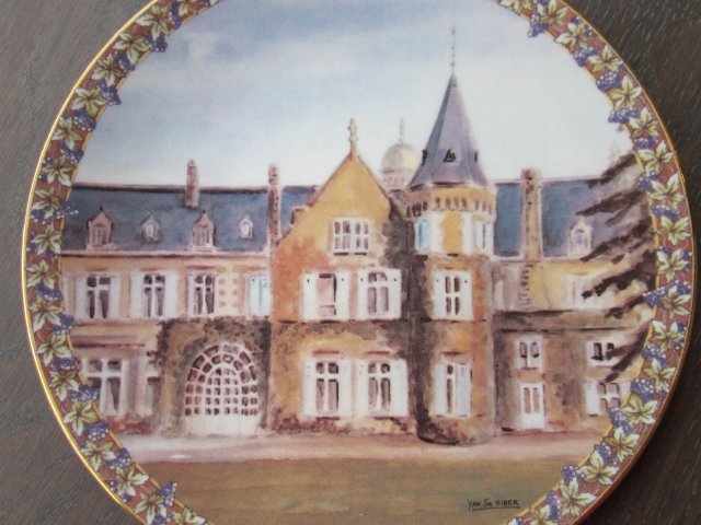 AYNSLEY FINE BONE CHINA - CHATEAU Lascombes -AUGUSTUS BARNETT 1991 limitowana edycja