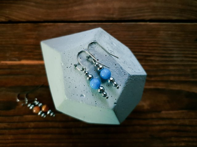 WHW Taste Earrings Blue Jade