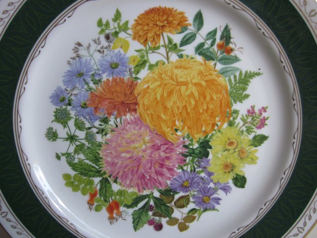 Exlusively - ROYAL GRAFTON  - THE 1989  - CHELSEA FLOWER  PLATE - OKOLICZNOŚCIOWY -KOLEKCJONERSKI - UŻYTKOWY  TALERZ PORCELANOWY 23 CM